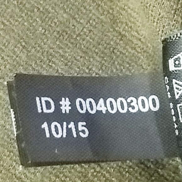 Express Medium Sheath Dress Double Zip Olive Green Ponte Knit 3/4 Sleeve Edgy - Picture 8 of 9